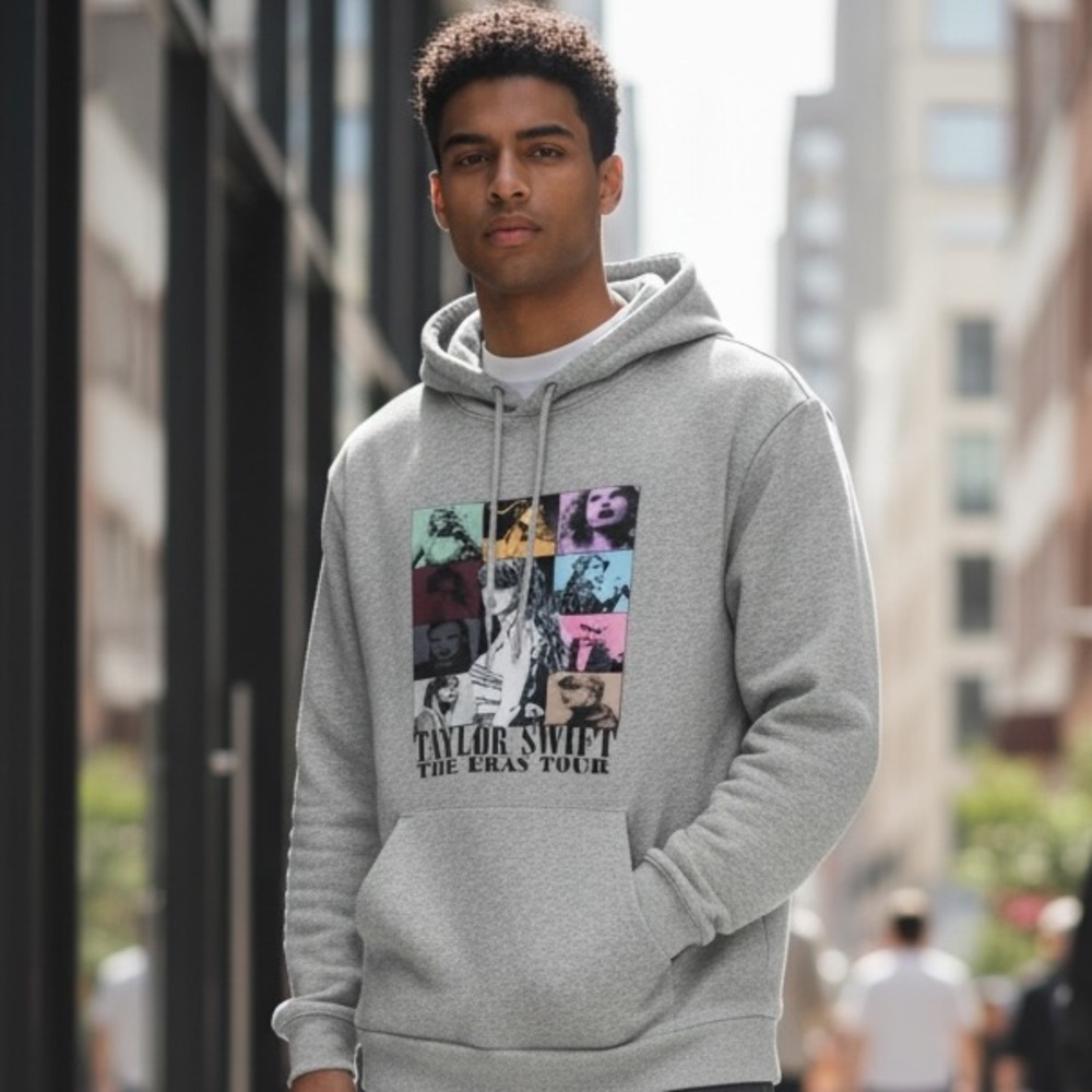 Gray Taylor Swift The Eras Tour Hoodie